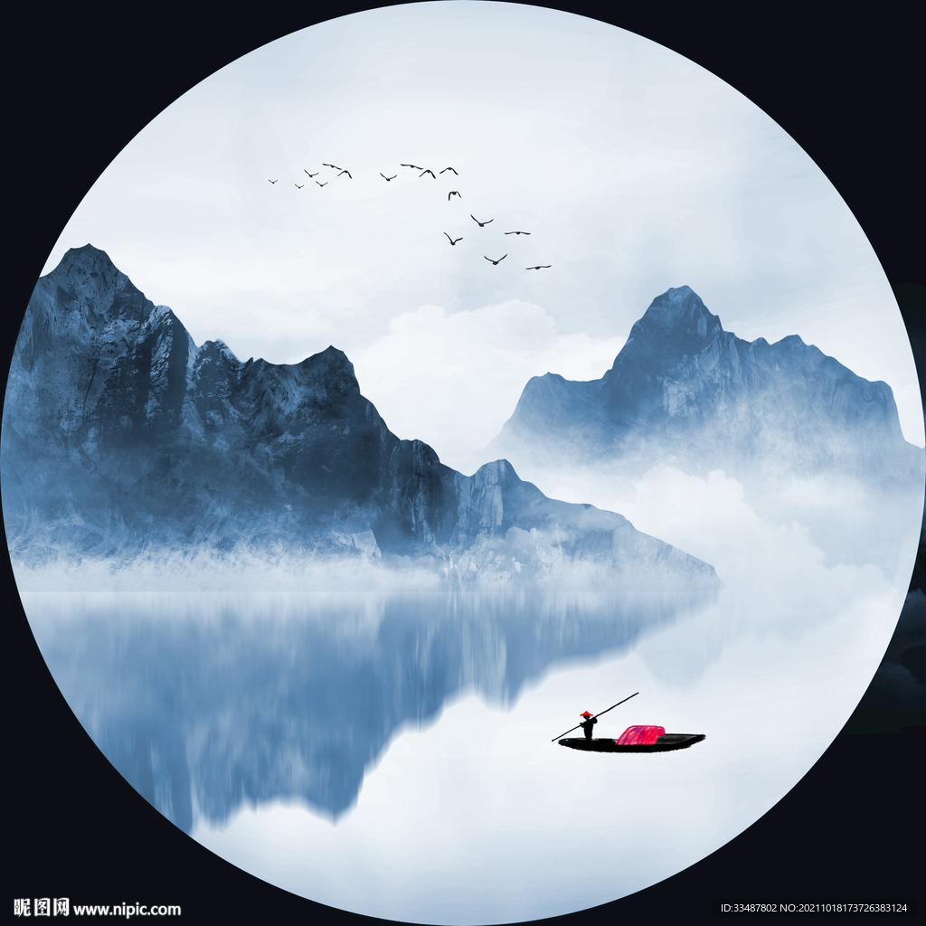 意境山水画
