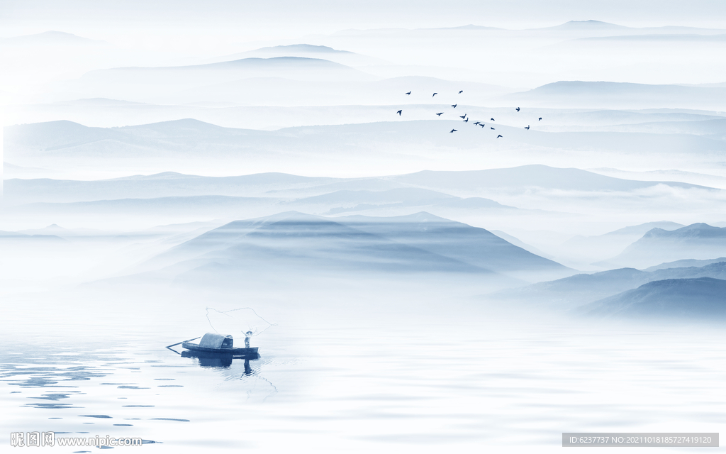 水墨山水画