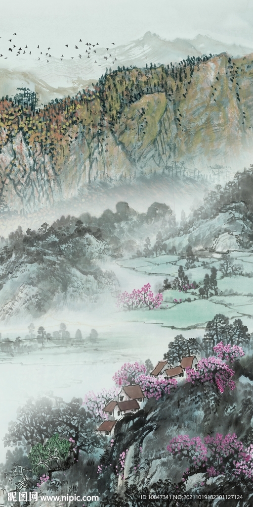 高档简约玄关图 TIF分层画