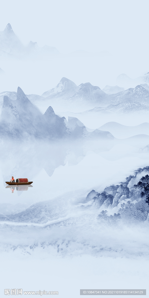 大气 中式玄关图 TIF分层画