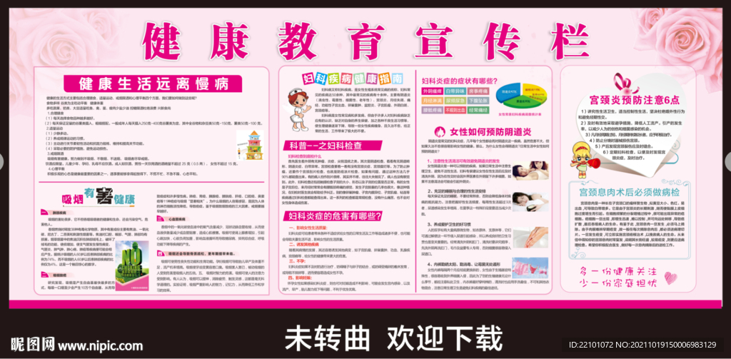 妇科健康宣传栏