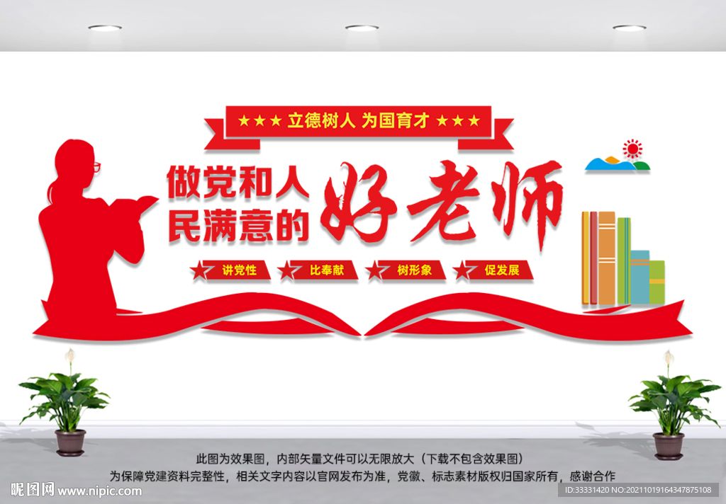 四有好老师墙