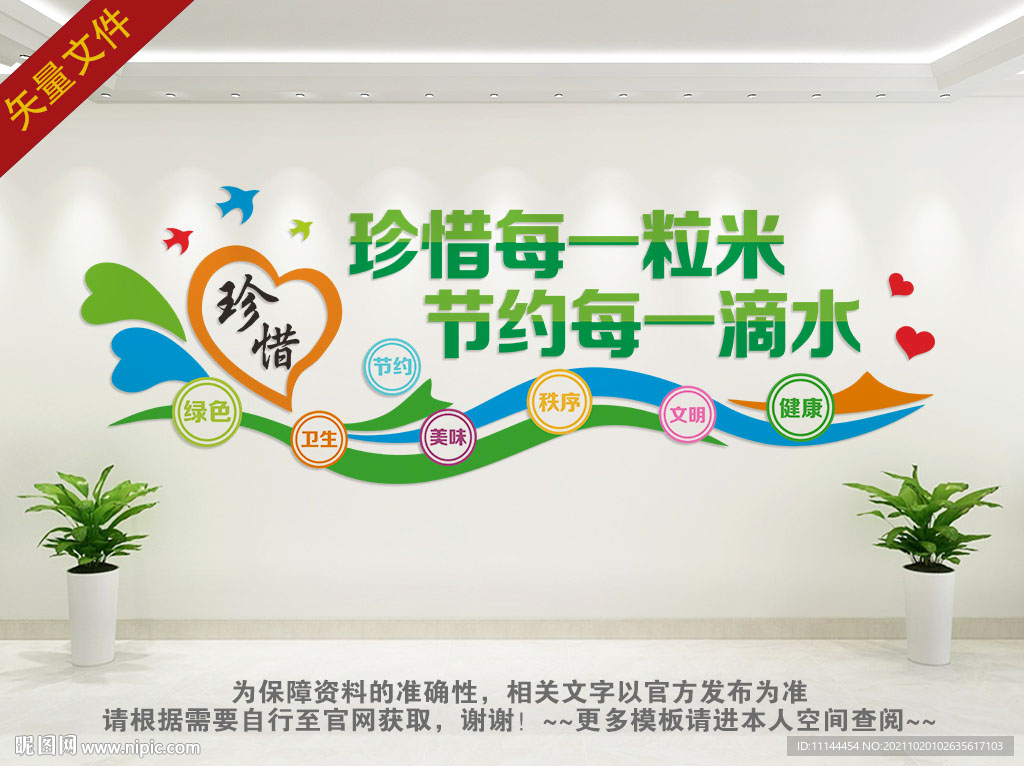 珍惜粮食文化墙