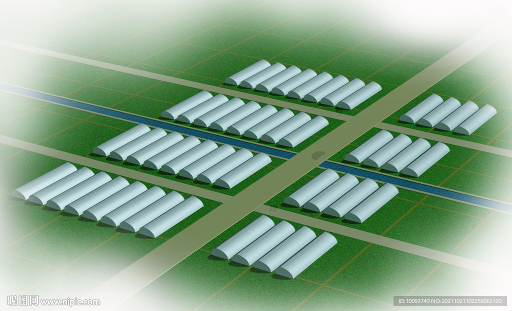 设施农业示范区效果图