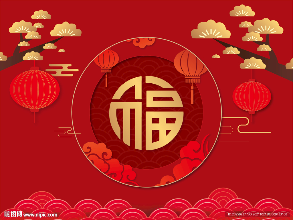 中式背景板
