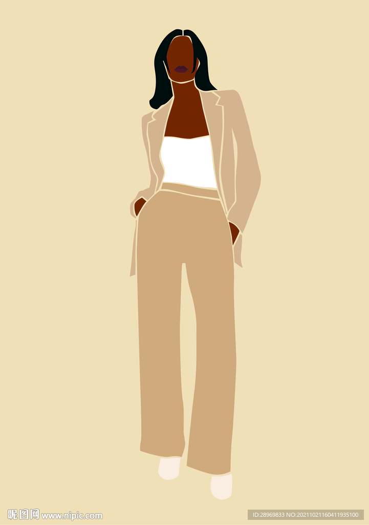 女性个性插画