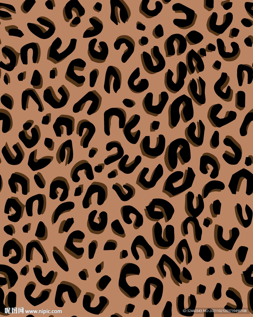 大牌   豹纹   数码印花 