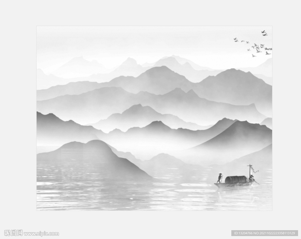 新中式山水画