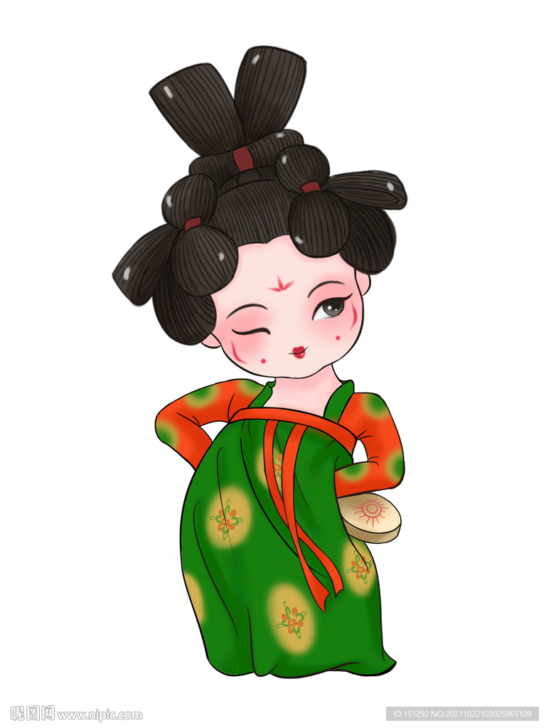 唐宫小姐姐手鼓