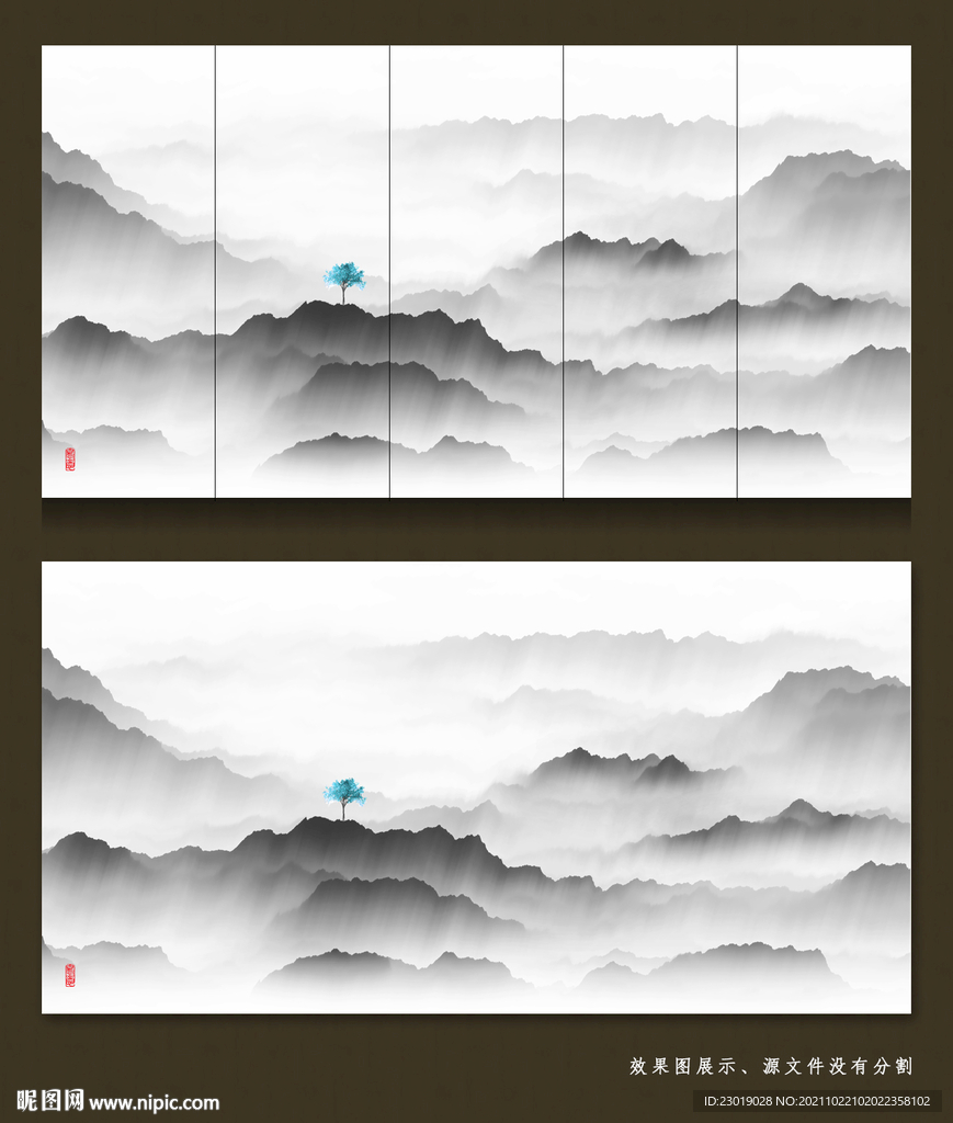 新中式水墨抽象画