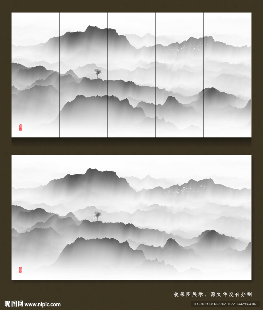 禅意水墨画