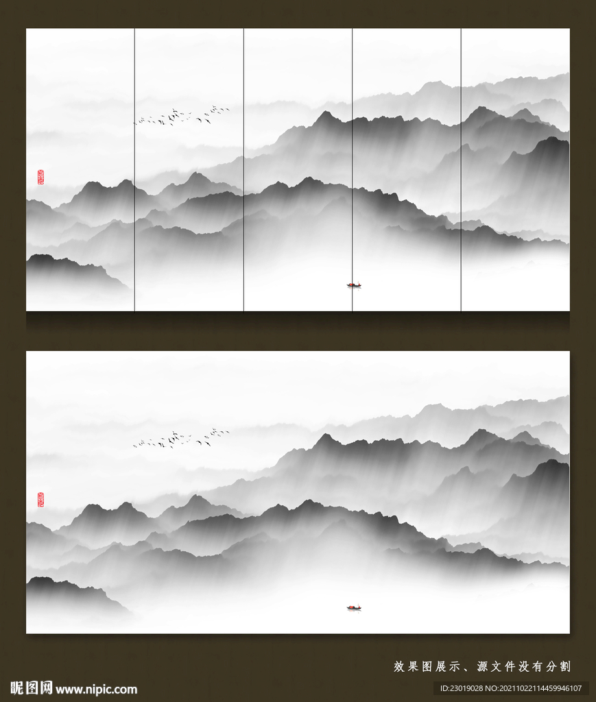 禅意水墨画