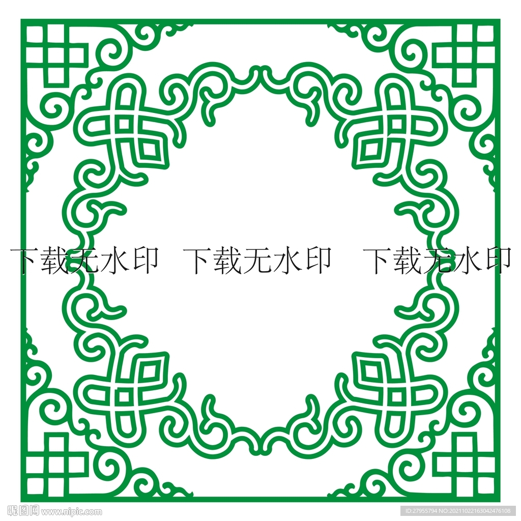 边框矢量图案