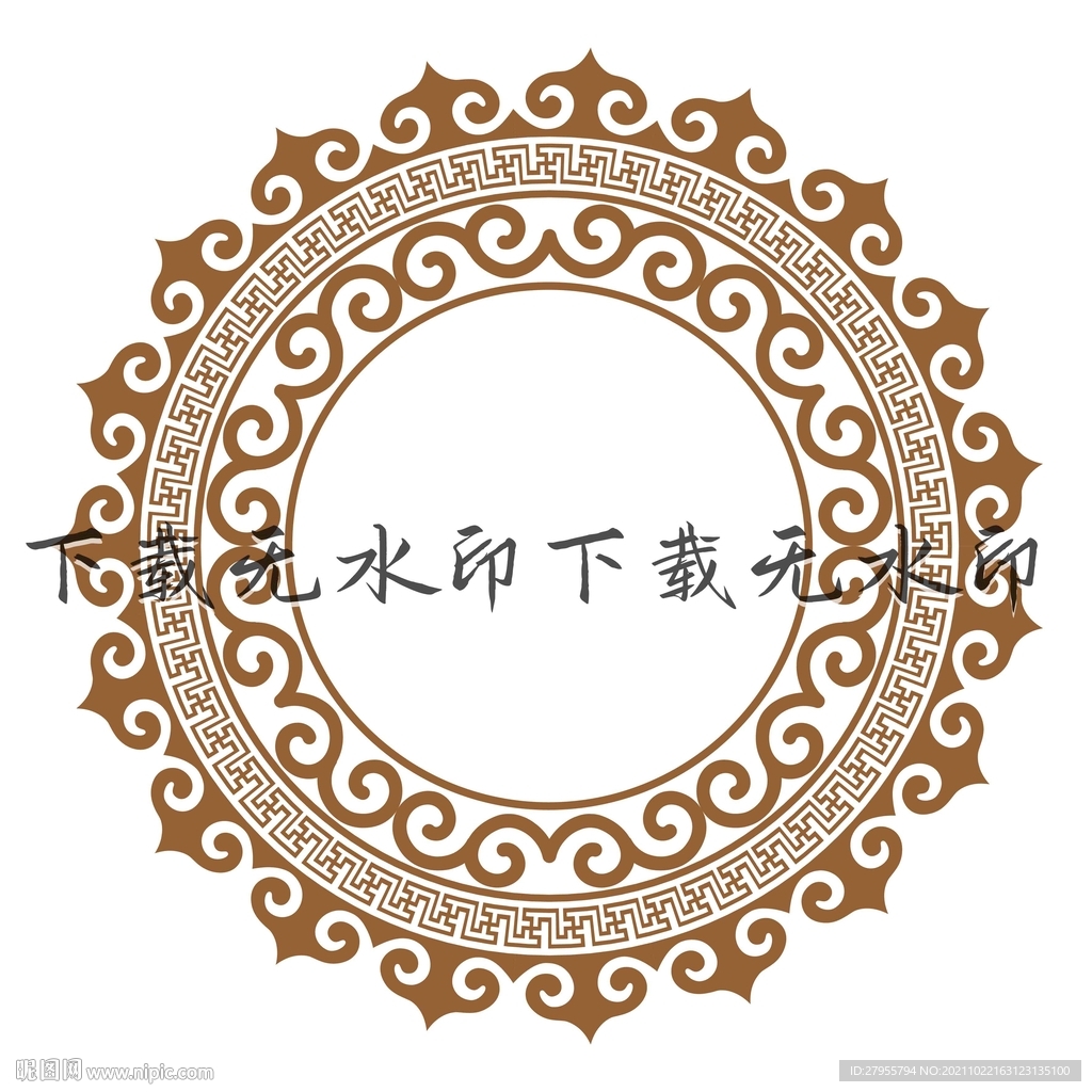 民族背景边框