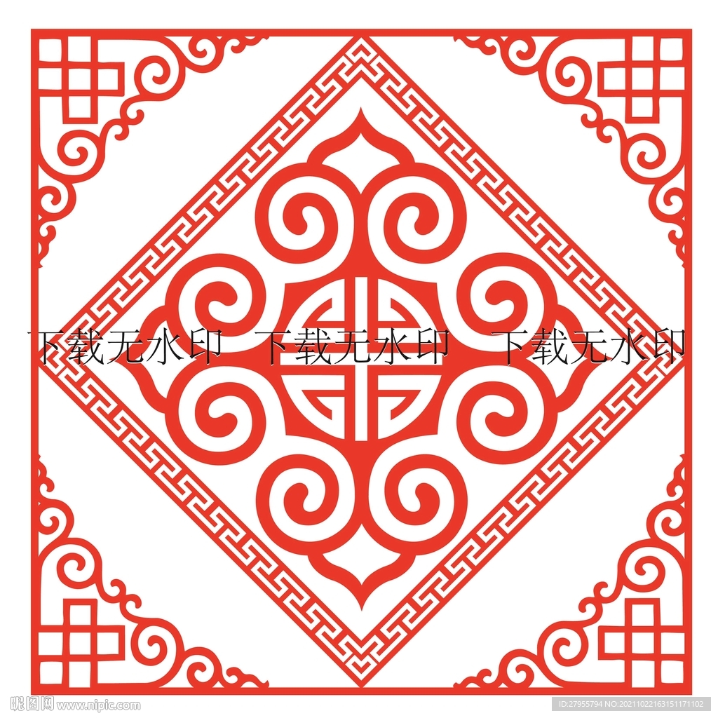 传统图案矢量