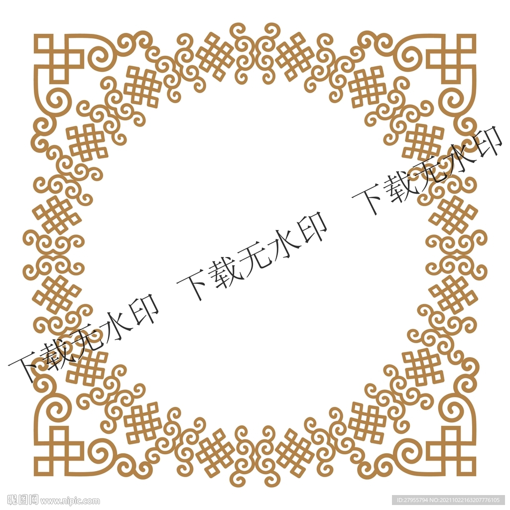 矢量花边图案