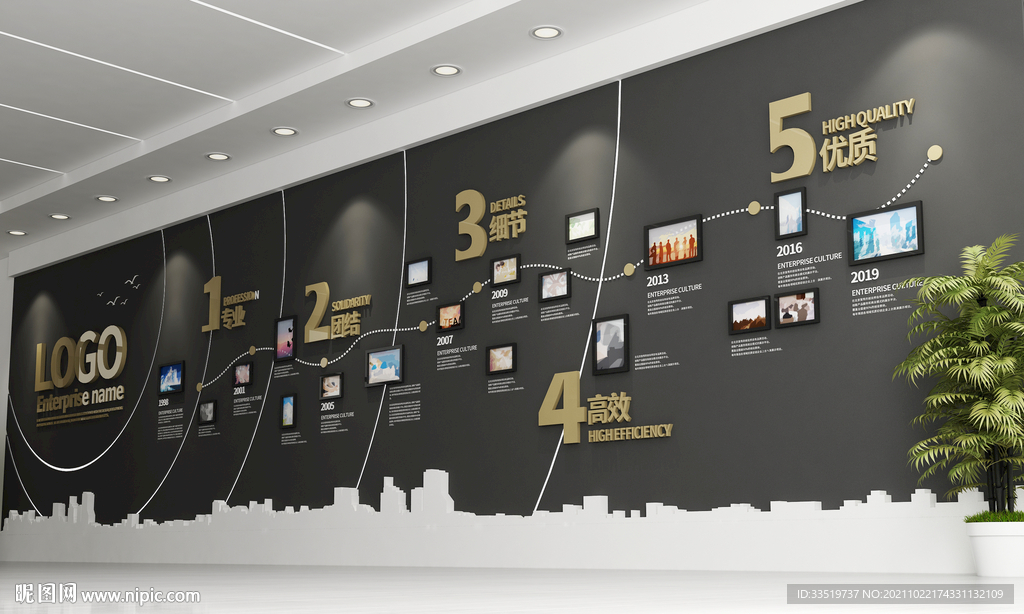 科技企业文化墙