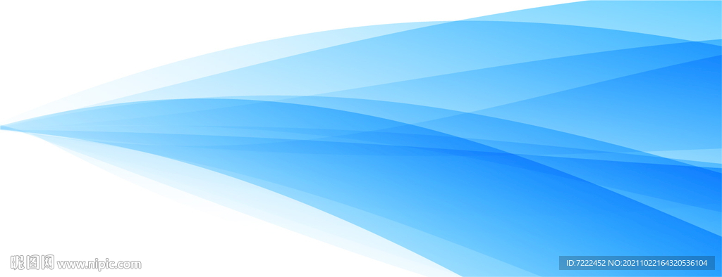 抽象蓝色渐变曲线
