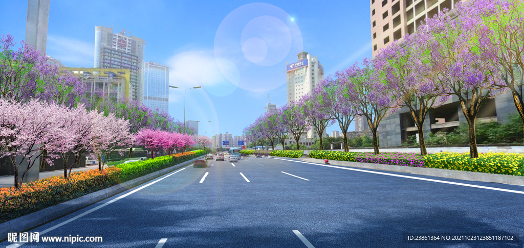 城市提升 道路效果图