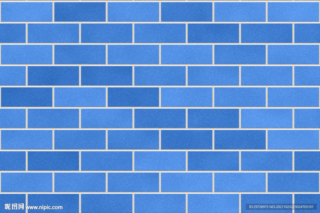 蓝色砖墙贴图