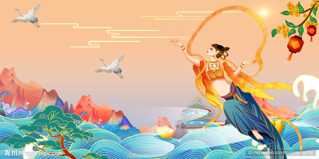 敦煌飞天仙女