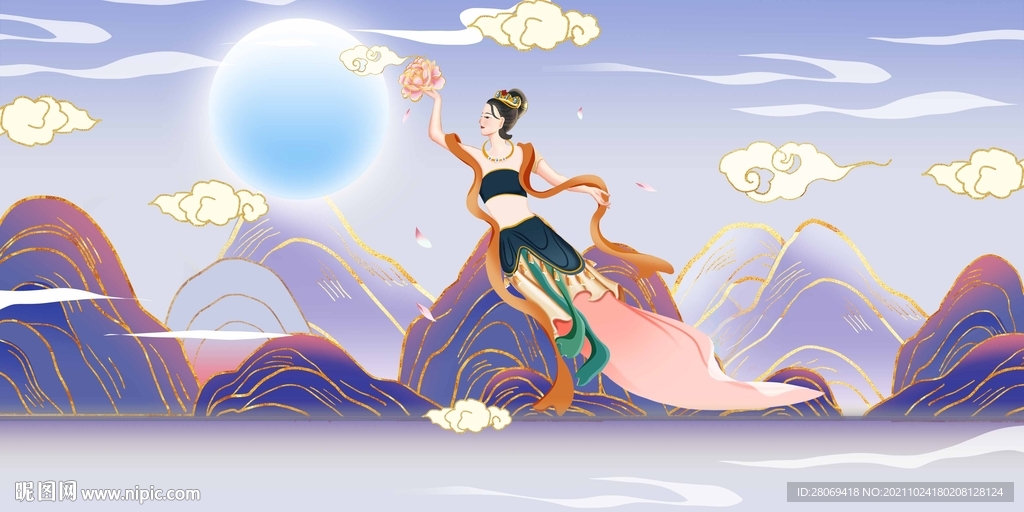 敦煌飞天仙女