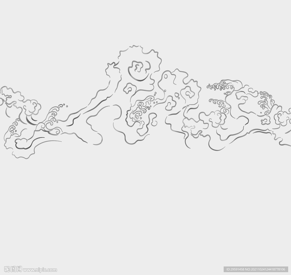 线条烟雾背景墙