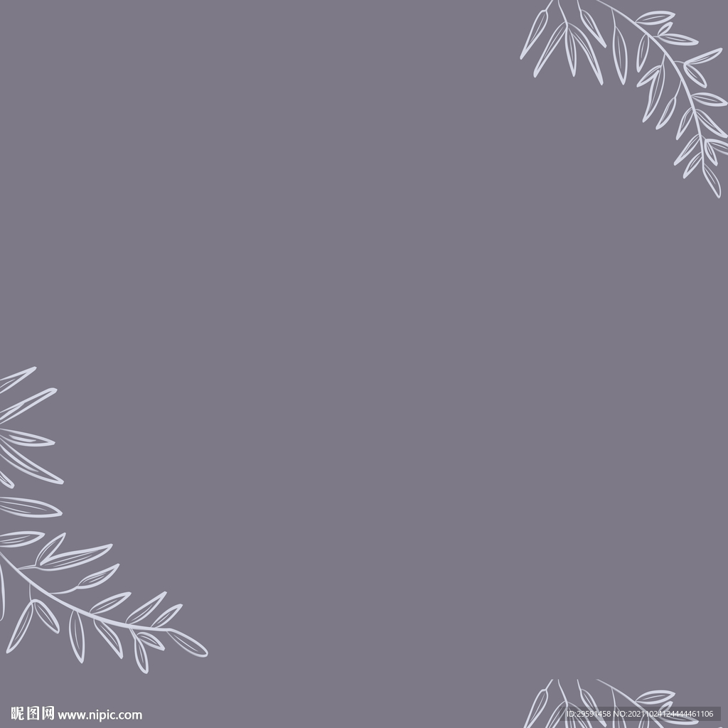 线条叶子装饰画