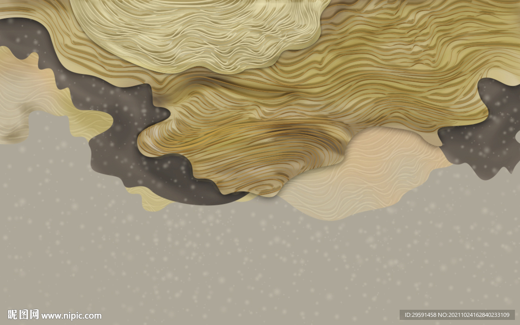 抽象线条云彩背景墙