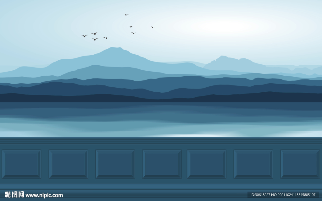 新中式现代电视背景墙