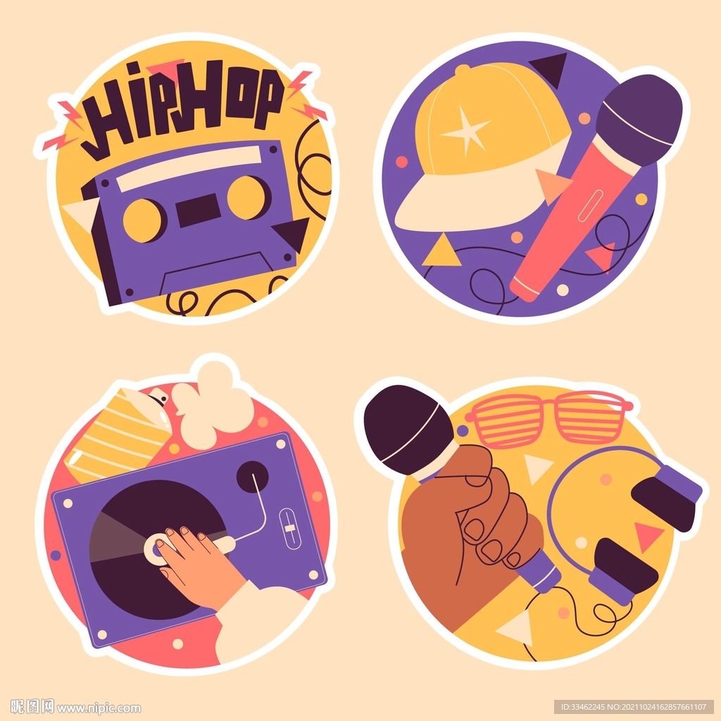 潮牌插画贴纸
