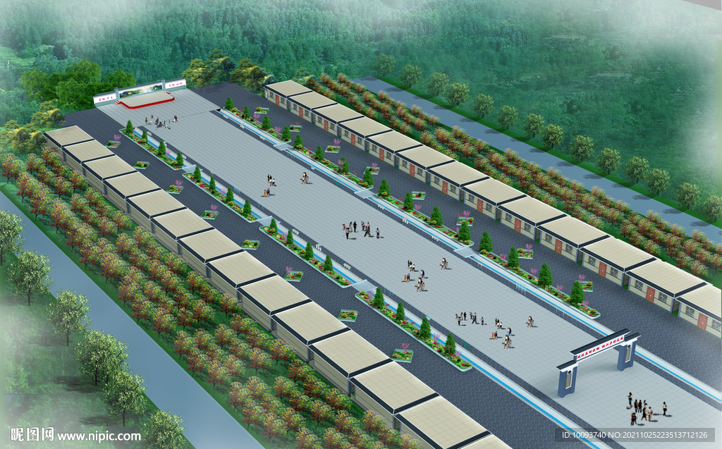 居民点新建效果图