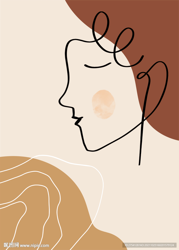 装饰画 晶瓷画 抽象美女