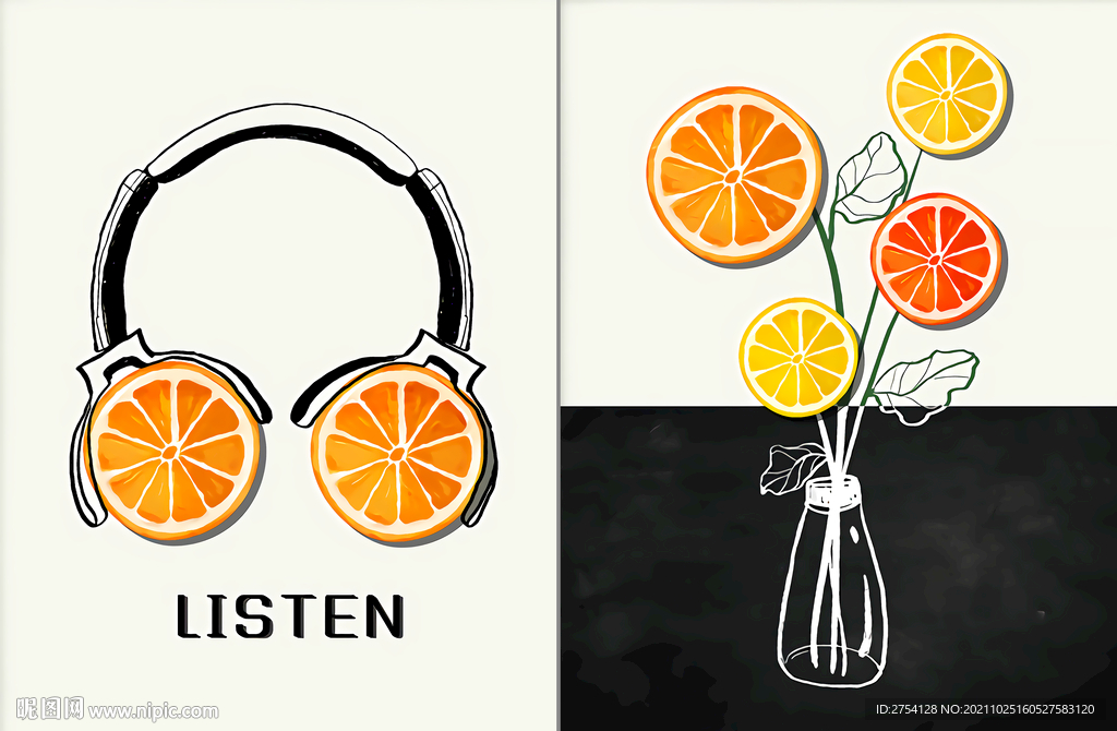 装饰画 晶瓷画 柠檬