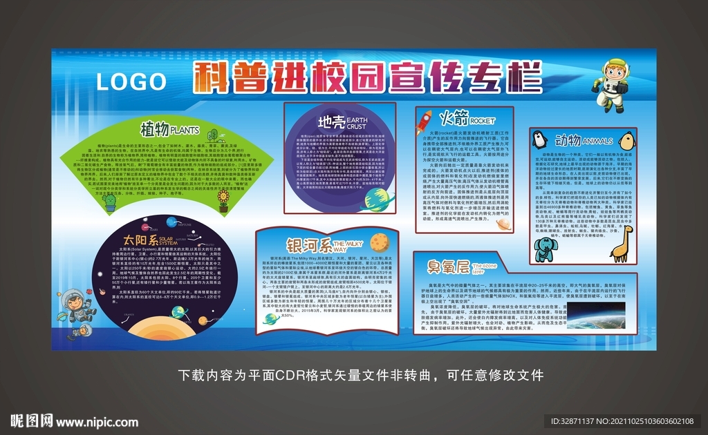 学校科普科技展板图片