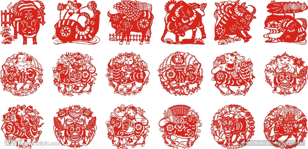 牛剪纸