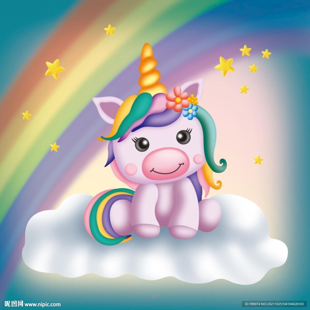 卡通独角兽