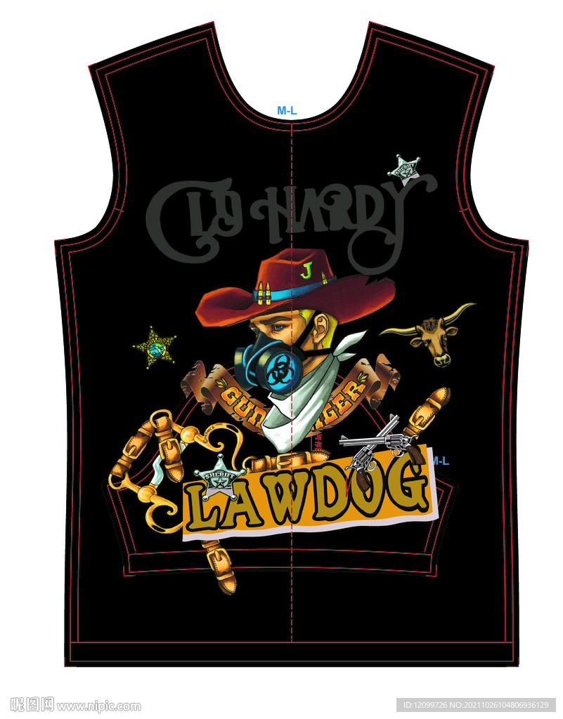 数码印花定位人像