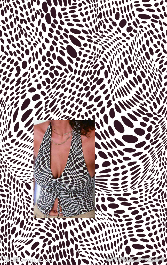 数码印花迷彩波点