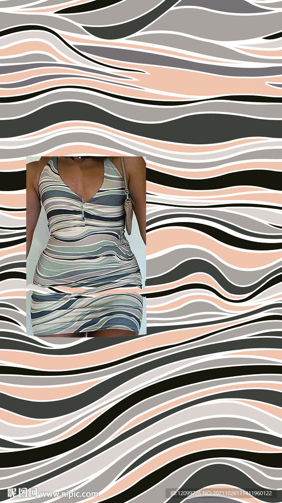 数码印花线条纹理