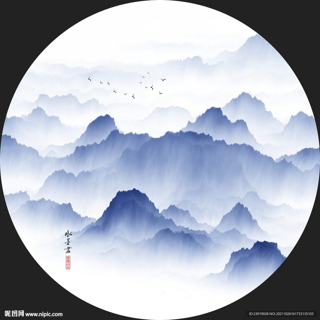 酒店山水画