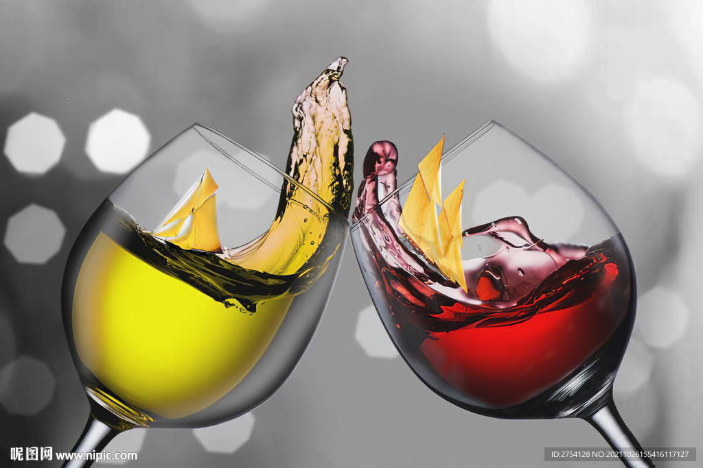 装饰画 晶瓷画 红酒杯