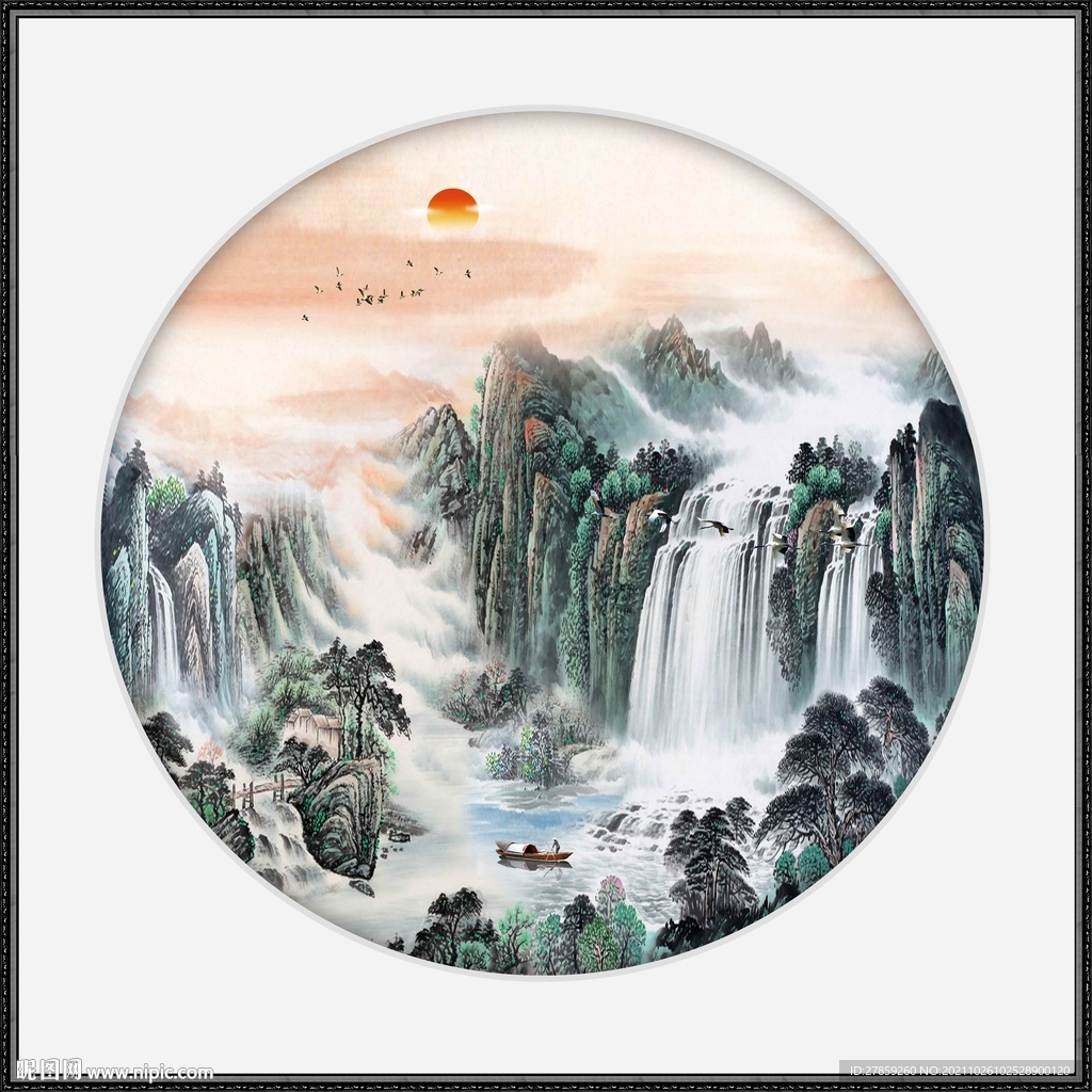 山水画 国画山水 山水风景