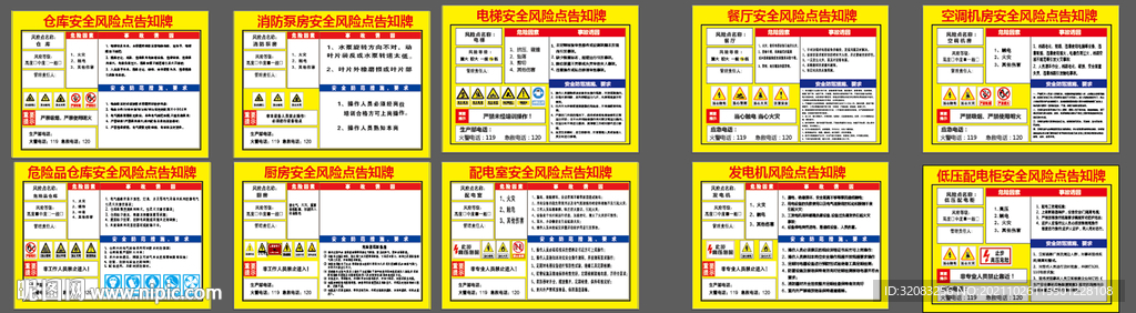 安全风险告知牌