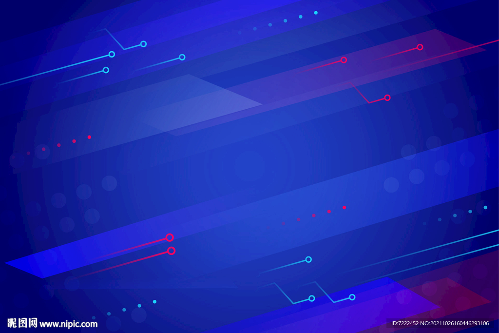 蓝色抽象电路背景