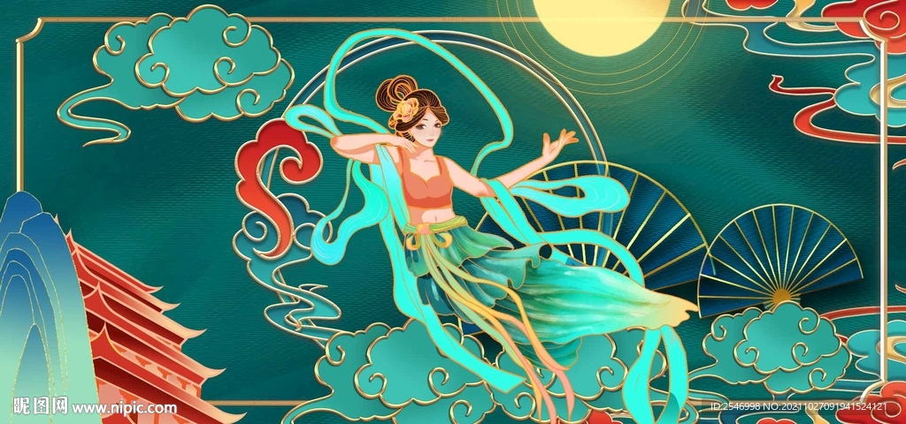 敦煌飞天仙女
