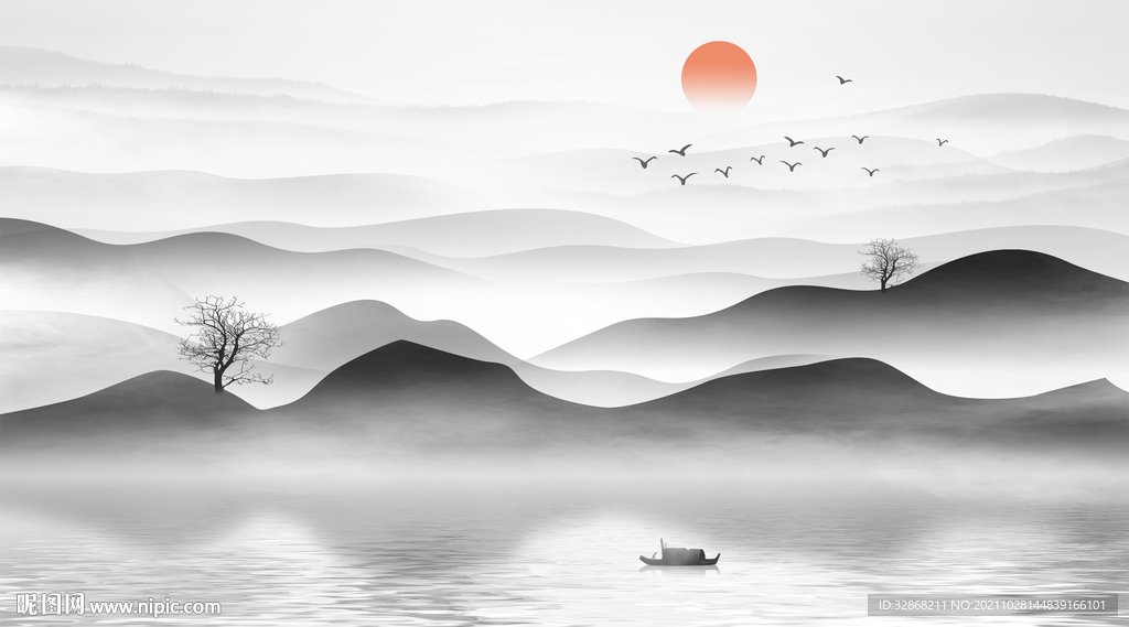 意境山水画