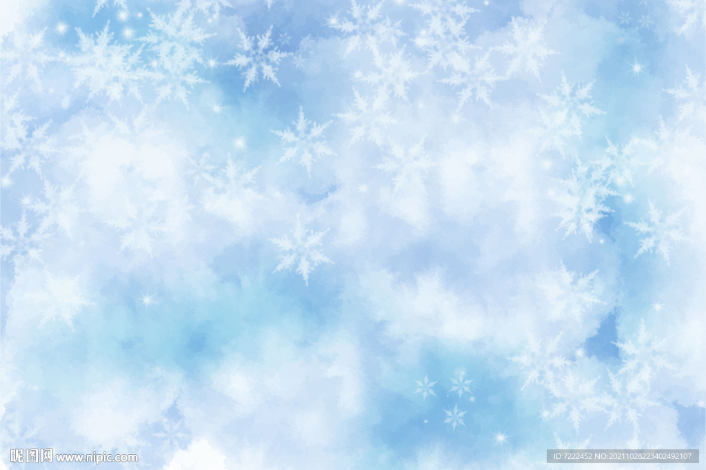 朦胧雪花背景