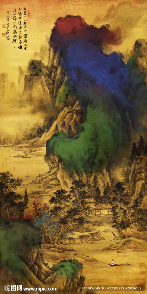 张大千山水画 国画