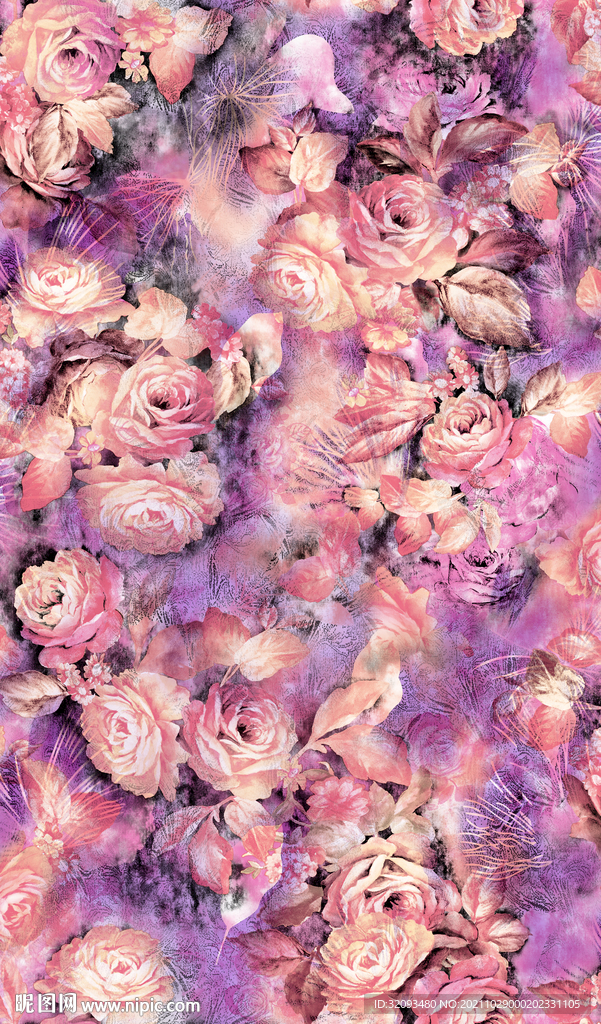 法式优雅花朵